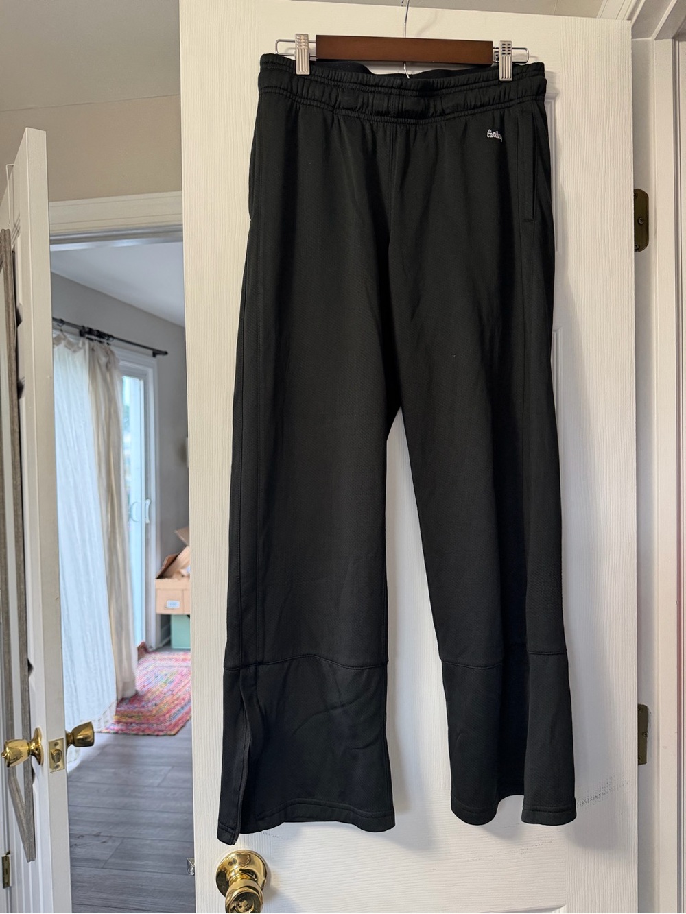 Men's Black Performance Joggers with Elastic Waist